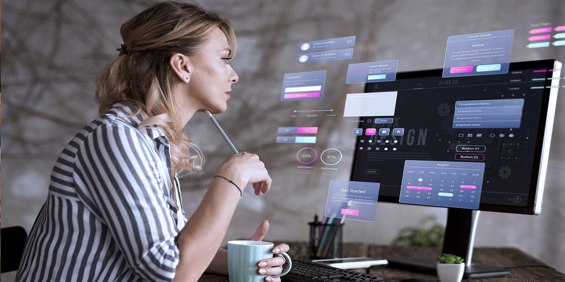 Infographie et webdesign UI/UX